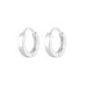 Elli - Creoli di Base Minimale Discreto in Argento Sterling 925 Orecchini a cerchio 1 pieces female