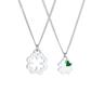 Elli - Ciondolo Madre Bambino Set Shamrock in argento sterling 925 Collane 1 pieces female