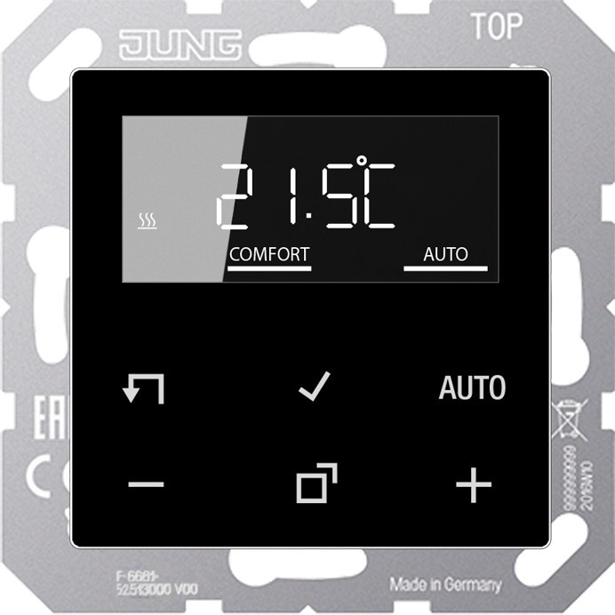 Jung Raumtemperaturregler TR D A 1790 SW TRDA1790SW Image