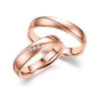 Partnerring MARRYA Titan Ringe Trauringe Eheringe Partnerringe Gr. 54, rosa (damen ring, rosé), Fingerringe, Damen, 54, Titan