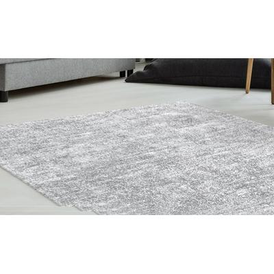Teppich KAYOOM "Etna 110", grau (grau, silber), B:80cm H:10mm L:150cm, Polyester, Teppiche, Maschinell getufteter Teppich, hervorragende Qualität, aktuelle Farben Image