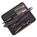 7 Pz Set 6.0 "Ciseaux per capelli in acciaio inossidabile Taglio dei capelli Barbiere Pettine Rasoio Parrucchiere Cesoie per assottigliamento Taglio di capelli Salon C1001