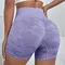 Yoga Trendy Camo Print Wideband Waist Sports Shorts Workout Athletic Seamless High Wasit Gym