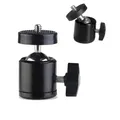 Hot Shoe 1/4 Foro per vite Supporto per treppiede Adattatore per testa della fotocamera Testa a sfera con serratura Supporto per staffa flash a luce LED per fotocamere DSLR DV