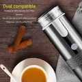 Caffettiera monodose Design 2 in 1 Macchina da caffè portatile a un pulsante di tipo C ricaricabile per l'escursionismo