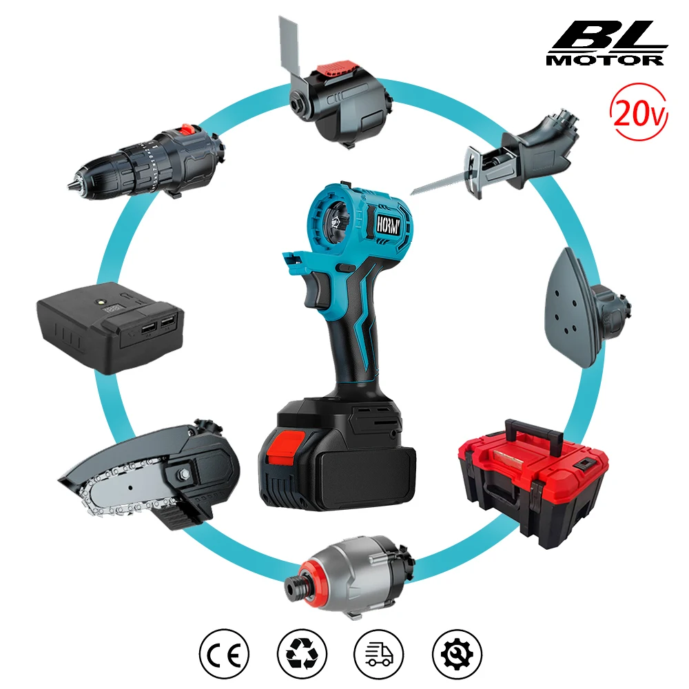 Trésor électrique sans balais, outils multi-outils, tournevis électrique, perceuse, polisseuse, scie alternative, accessoire d'outil électrique 1 pièces