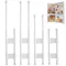 4Pcs 15.8-27.6 pollici RV stabilizzatori per frigorifero Bar tensione a molla regolabile asta per frigorifero accessori per armadio frigorifero in metallo