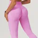 Seamless Fitness Leggings Women Sport High Waist Elastic Ribbed Yoga Leggings Gym Jogging Quick Dry Push Up Slim Pants Female