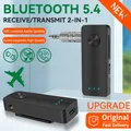 Ricevitore trasmettitore audio Bluetooth 5.4 2 in 1, musica stereo, chiamata Hansfree, jack AUX da 3,5 mm, adattatore wireless USB per auto, aereo, TV, PC, cuffie, altoparlante