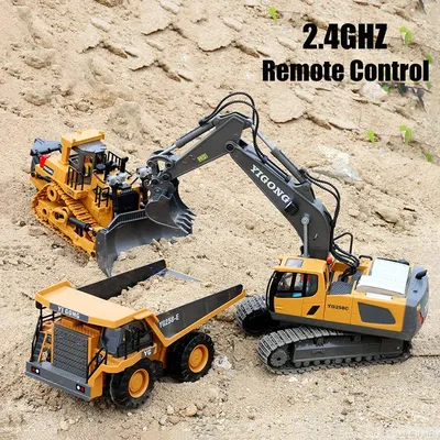 RC Car Children Toys Remote Control Car Toys Radio Control Excavator Dump Truck Bulldozer Electric