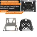 28-100L Universale Coda Del Motociclo Top Box Posteriore Bagagli Caso Piastra di Base Staffa Casco Tronco A Sgancio Rapido Mensola di Supporto
