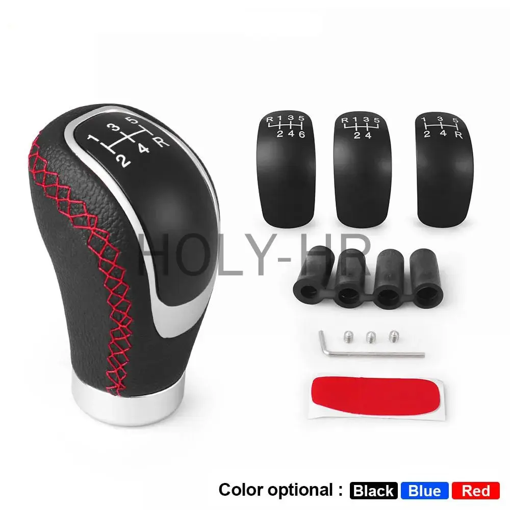 General Motors Pomello cambio universale in pelle PU R 5/6 velocità Pomello cambio leva cambio auto manuale testa cambio modificata