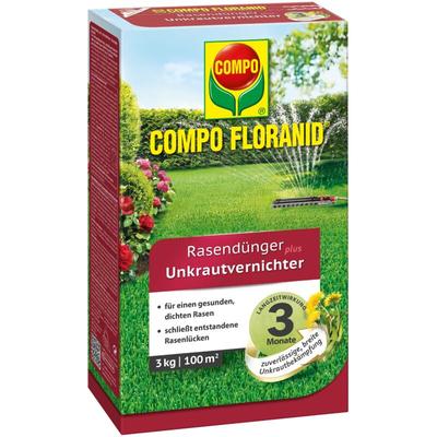 Compo - floranid Rasendünger plus Unkrautvernichter 3kg für 100m² Image