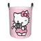 Customized Hello Kitty Laundry Basket Foldable Sanrio Clothes Toy Hamper Storage Bin for Kids