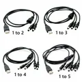 USB a DC Power Jack 5.5x2.1mm DC 5.5 2.5 cavo a 3,4,5 maschio Plug Splitter adattatore 18AWG per telecamera CCTV di sicurezza e striscia LED