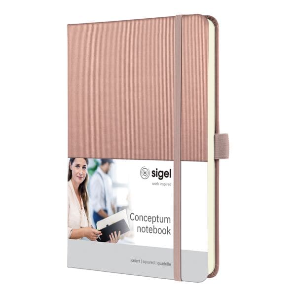 Sigel Notizbuch »Conceptum Metallic Edition« A5 kariert rosa Image