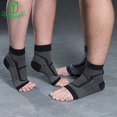 1 paar Ankle Brace Compression Sleeve-Lindert Achilles Sehnenscheidenentzündung, Joint Schmerzen, plantarfasziitis Socke mit Fuß Arch Support