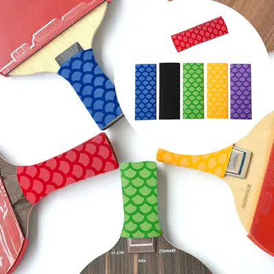 1pc Tischtennis Schläger Für Over Griff Band Wärme-schrumpfende Material Ping Pong Set Bat Griffe Schweißband Zubehör Image