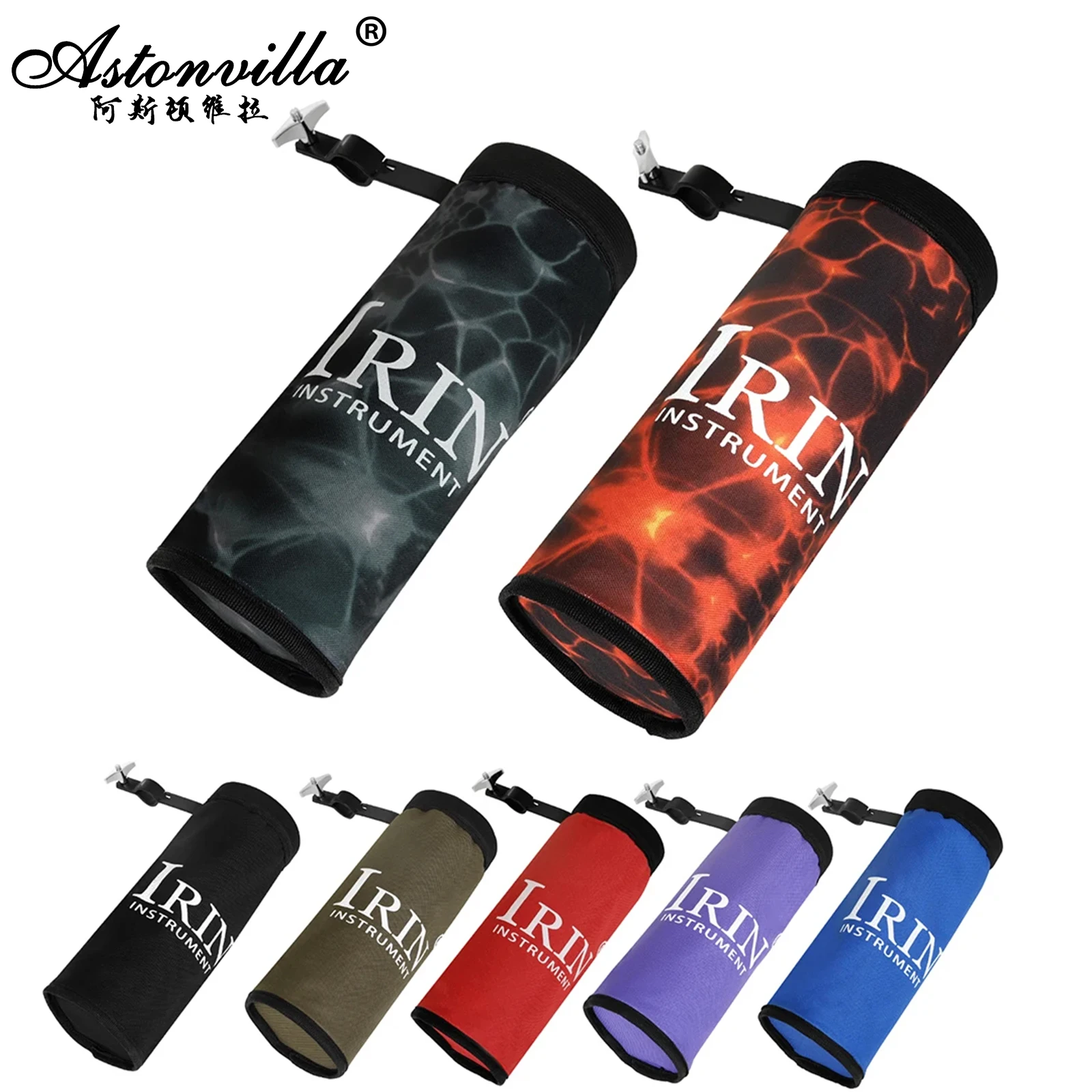 Drum Stick Tasche Fall mit Stahl Unterstützung Rahmen Oxford Stoff Farbige Drumstick Tasche Lagerung Percussion Instrument Teile Image