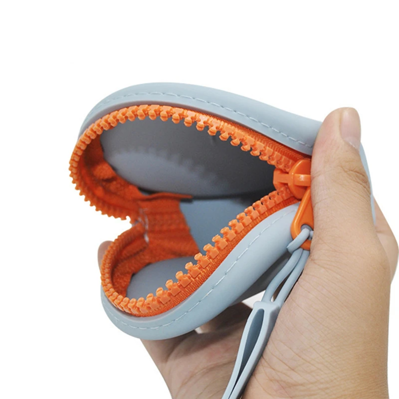 Nette Runde Mini Brieftasche Silikon Geldbörse Münze Tasche Einfarbig Frauen Mädchen Schlüssel Taschen Mini Headset Taschen Geldbörse Beutel Kind Geschenk