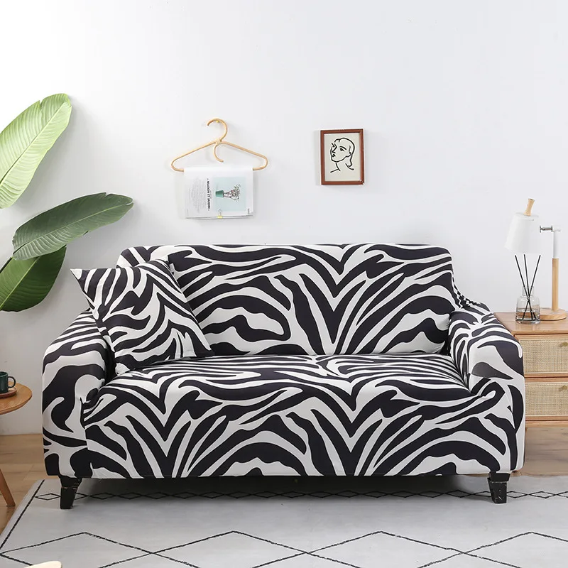 Sofa Elastic Sofa Erweiterbare Zebra Particle Shell und Einzelsofa Shell für Salon
