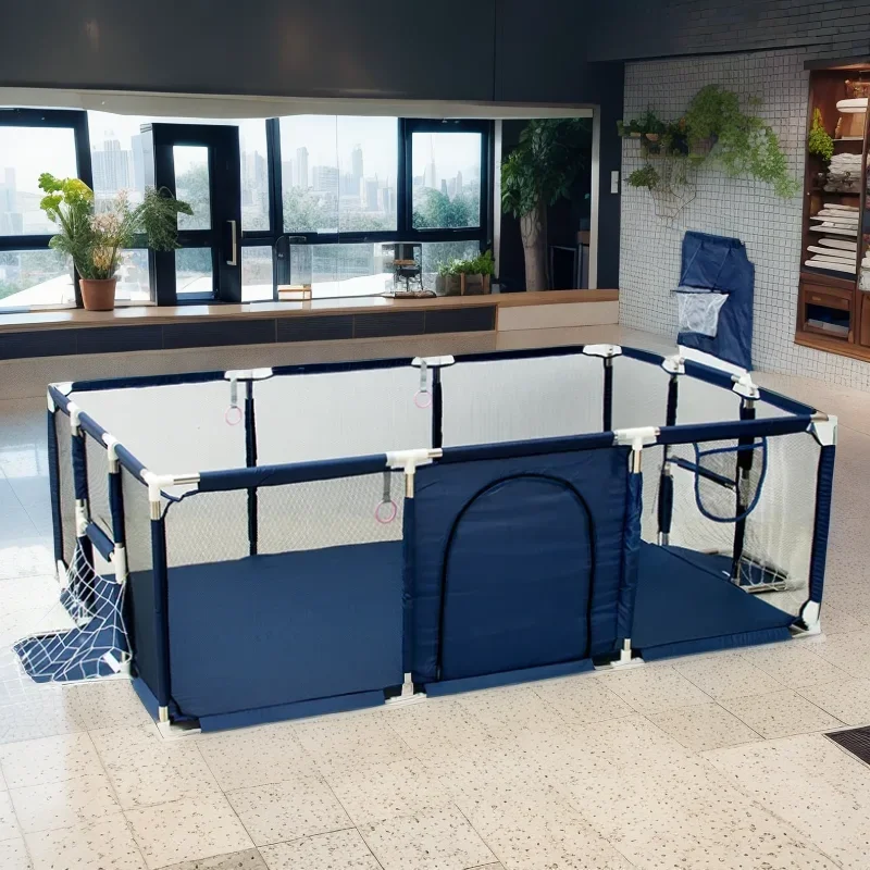 IMBABY Baby-Laufstall für den Innenbereich, Baby-Spielplatz, Park für Babybälle, Pool, Basketball-Aktivitäten für Baby-Fitnessstudio, Sicherheit, Kinderspielzaun Image