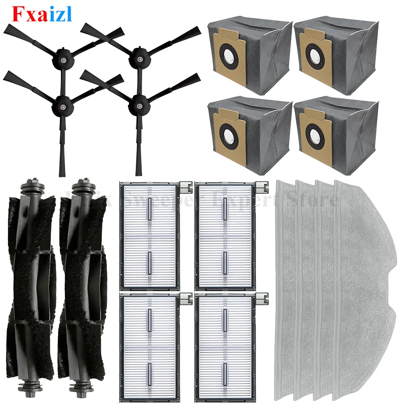 Ersatz Für Eufy X8 Pro Roboter Staubsauger Teile Wichtigsten Seite Pinsel Hepa-Filter Mopp Tuch Lappen Staubbeutel Zubehör Ersatzteil Image
