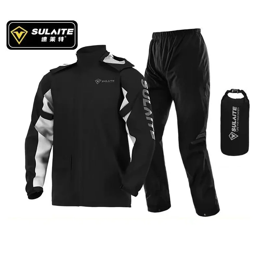 Motorrad Regenmantel Männer Frauen Wasserdichte Reiter Anzug Moto Outdoor Regen Mantel Jacke Hosen Biker Radfahren Angeln Klettern Set Image