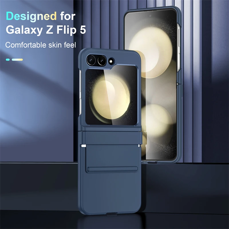 Für Samsung Z Flip 3 4 5 6 Ultradünnes Gummiband Scharnierschutz Handyhülle für Samsung Z Flip 6 5 4 3, stoßfeste Hartschale Image