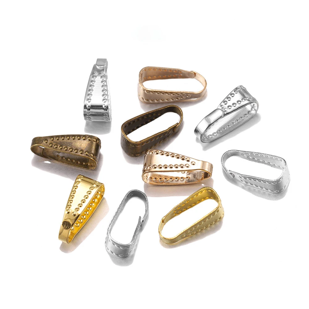 100 stücke 7 8 10mm Schnallen verschluss Anschlüsse Verschlüsse Prise Clips Kaution Charme Melonen samen Schnalle Anhänger Lieferungen für Schmuck Befunde Image