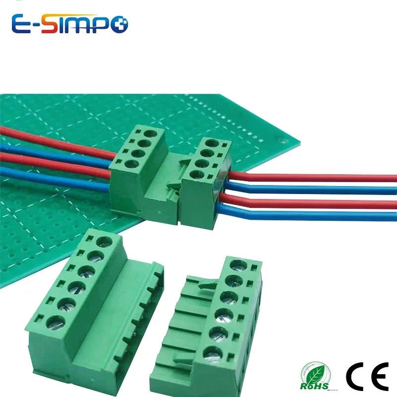 10 teile/sätze Weiblich Männlich Stecker Antenne Stumpf Schweißen 2EDGRK 15EDGRK-5,08mm 2P-24P Plug-in Solder-freies Draht Terminal Block Stecker Image