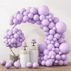Pastell-lila Luftballons in verschiedenen Größen 5/10/12/18 Zoll für Girlandenbogen, lila Latexballons zum Geburtstag, Baby, Flieder