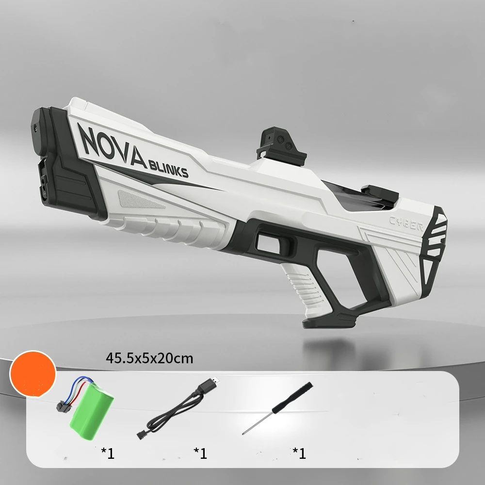 Elektrische Wasserpistole, Wasseraufnahme, große Kapazität, Sprühblaster, Schießen, Wasserpistole, Pistolen, Sommer, Pool, Outdoor-Spielzeug für Kinder und Jungen Image