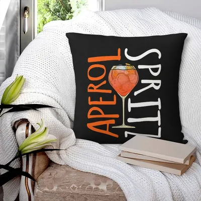 Aperol Spritz 3 quadratischen Kissen bezug Kissen bezug Polyester Kissen Reiß verschluss dekorative Image