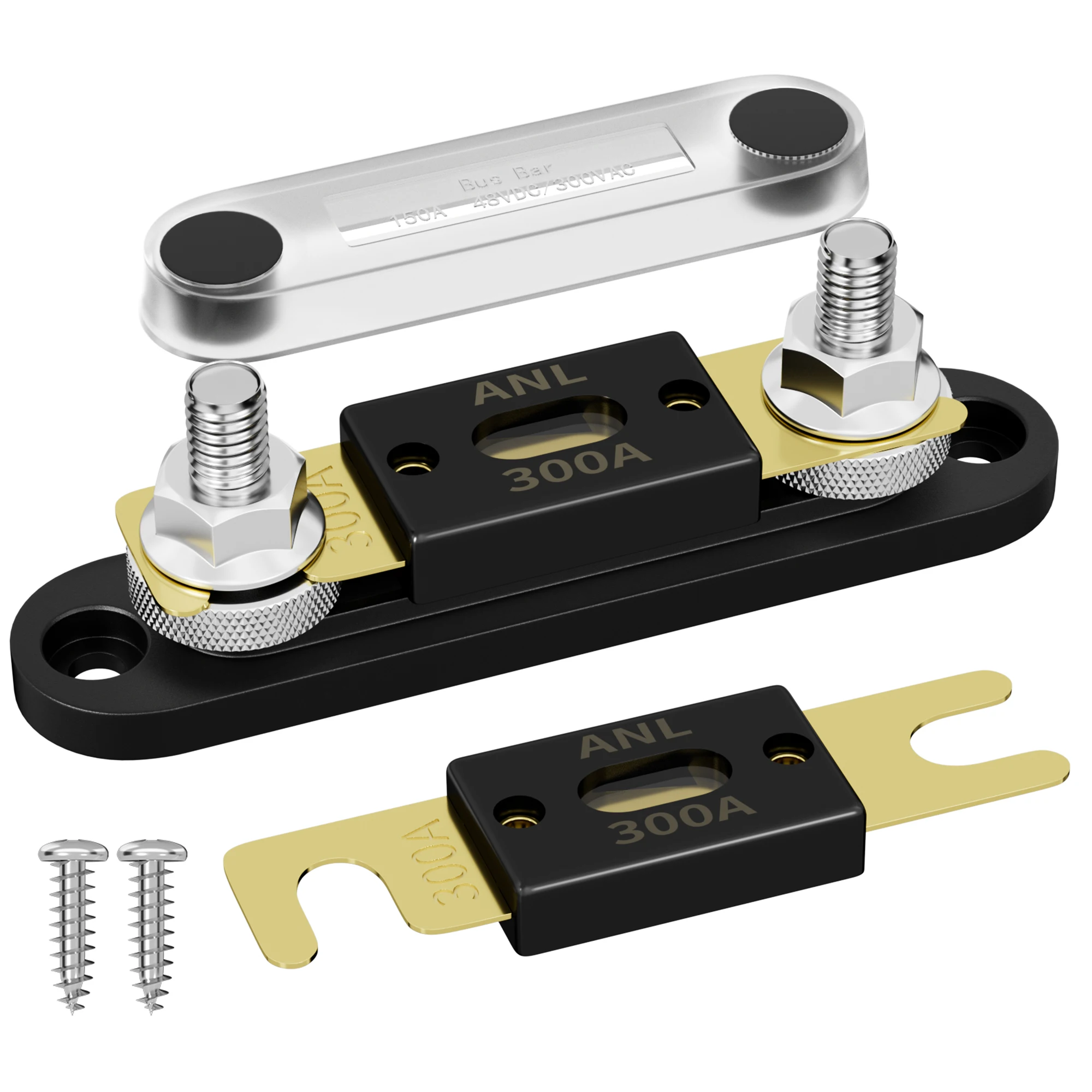 Daiertek 300 amp anl Sicherungs block mit 300a anl Sicherung max 500a für LKW-Kfz-Marine Image