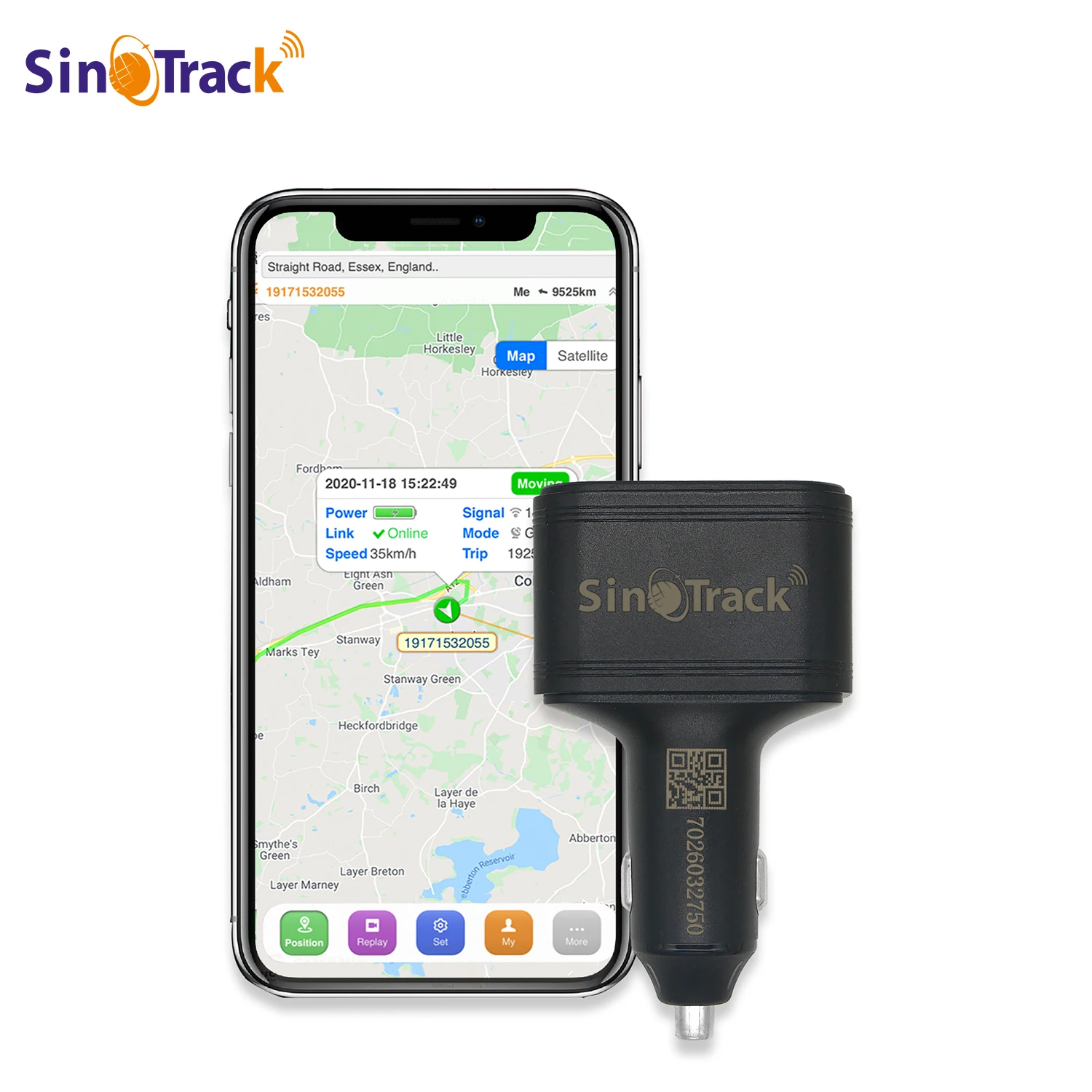 Sino track Dual USB Auto Zigaretten anzünder GPS Tracker ST-909 Autotelefon Ladegerät mit kostenloser Online-Tracking-App Image