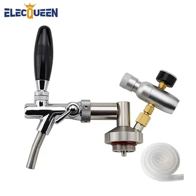 Mini Keg Tippen Dispenser Edelstahl Bier Brummstimme Speer, Einstellbare Tap Wasserhahn & Premium