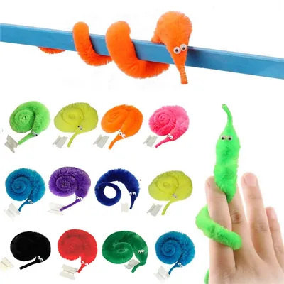 5/10/15pcs Neuheit lustige Requisiten Raupen Seepferdchen Elf Zauberwurm Twisty Weihnachten Image
