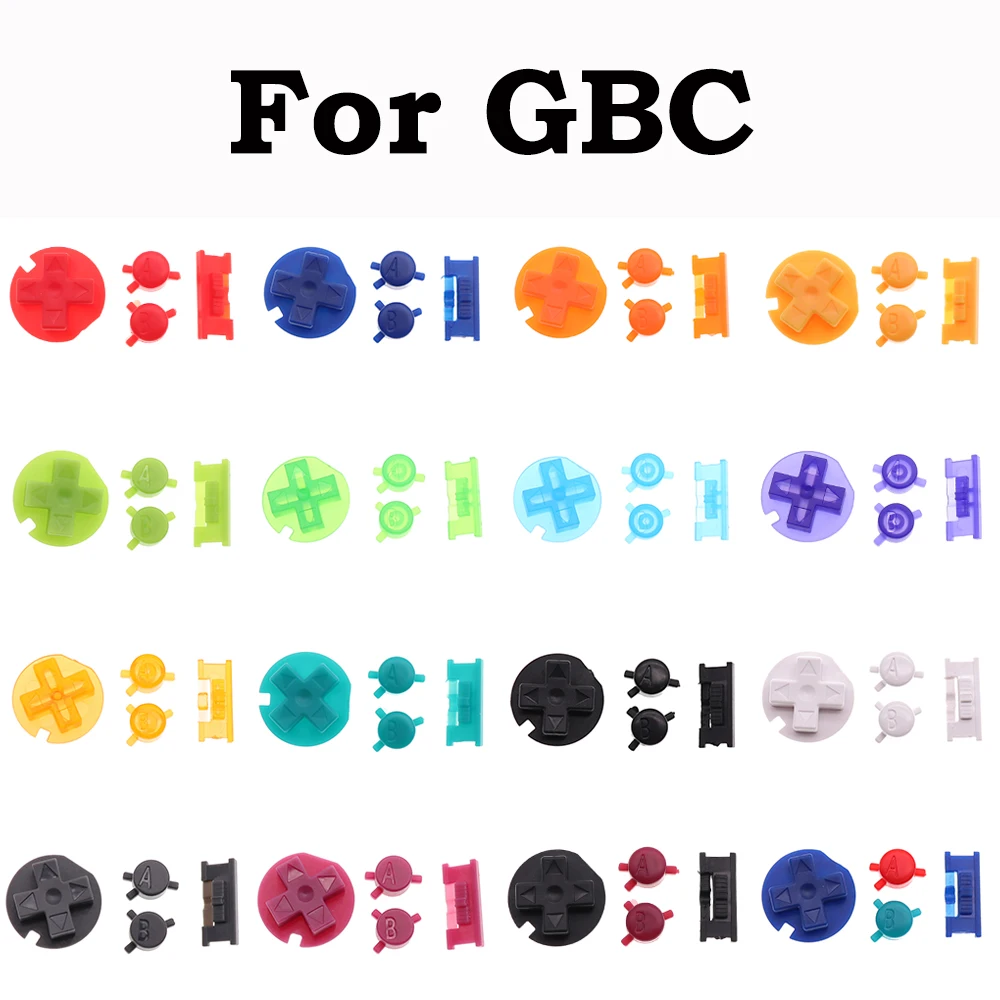 1set für gameboy color gbc hochwertige taste a b d-pad richtung betriebs schlüssel ersatzteile Image