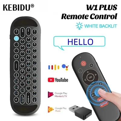 W1 PLUS Air Mouse Fernbedienung 2,4G RF Wireless Mini Tastatur Smart Gyroskop Tastatur Sinn Anti-verlust IR für Android TV Box