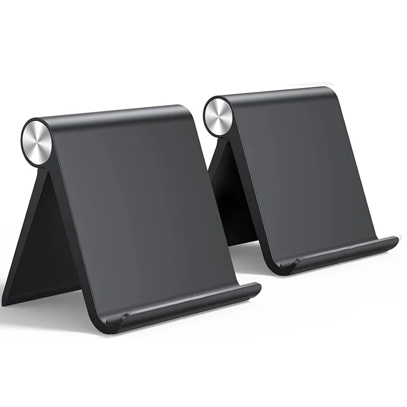 Tablet-Ständer, verstellbarer Ständer, Heimbüro, Schreibtischzubehör, kompatibel mit iPad Mini 6, 5, 4, 3, Telefon, Schwarz, Weiß Image