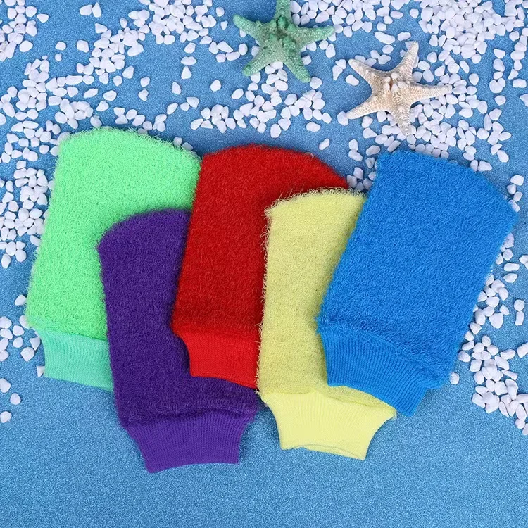 Nylon Cuozao Badehandschuhe Peelinghandschuhe Großhandel Farbe zufällig 5 Stück Image