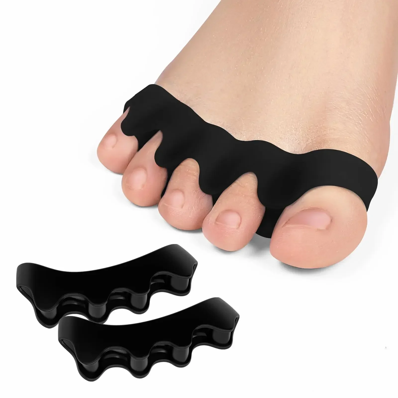 Zehenspreizer, Arzt empfohlen, korrekte Fuß- und Ballenenschmerzen, Zehenglätter für Plantarfasziitis zur Verbesserung der Funktionsmobilität Image