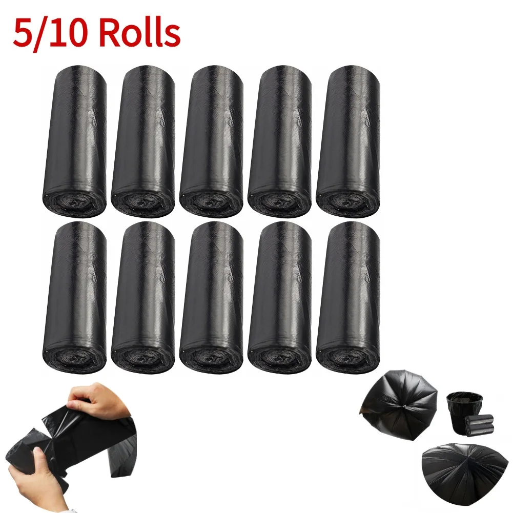 5/10 Rollen Haushalt Mülls ack verdickt Einweg Mülls ack Küche Lagerung Mülls äcke Reinigung Mülls ack Plastiktüte