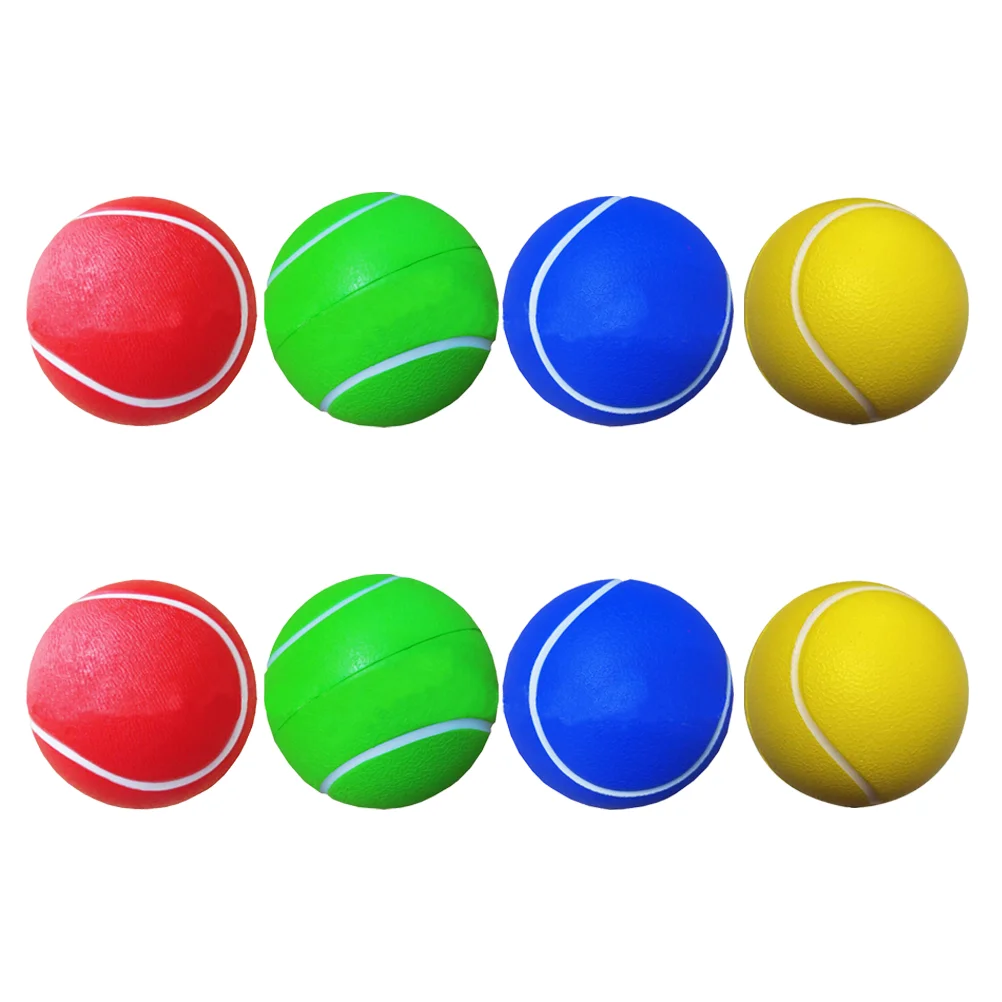 8Pcs Solide Tennis Bälle Langlebig PU Tennis Bälle Für Spielen Training Multiuse Tennis Bälle Sport Zubehör Schläger Sport Image