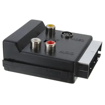 SCART zu 3RCA Jack S Video AV TV Konverter mit IN/OUT 20 Pin SCART zu 3 RCA S-Video Audio Video Adapter Kabel Stecker