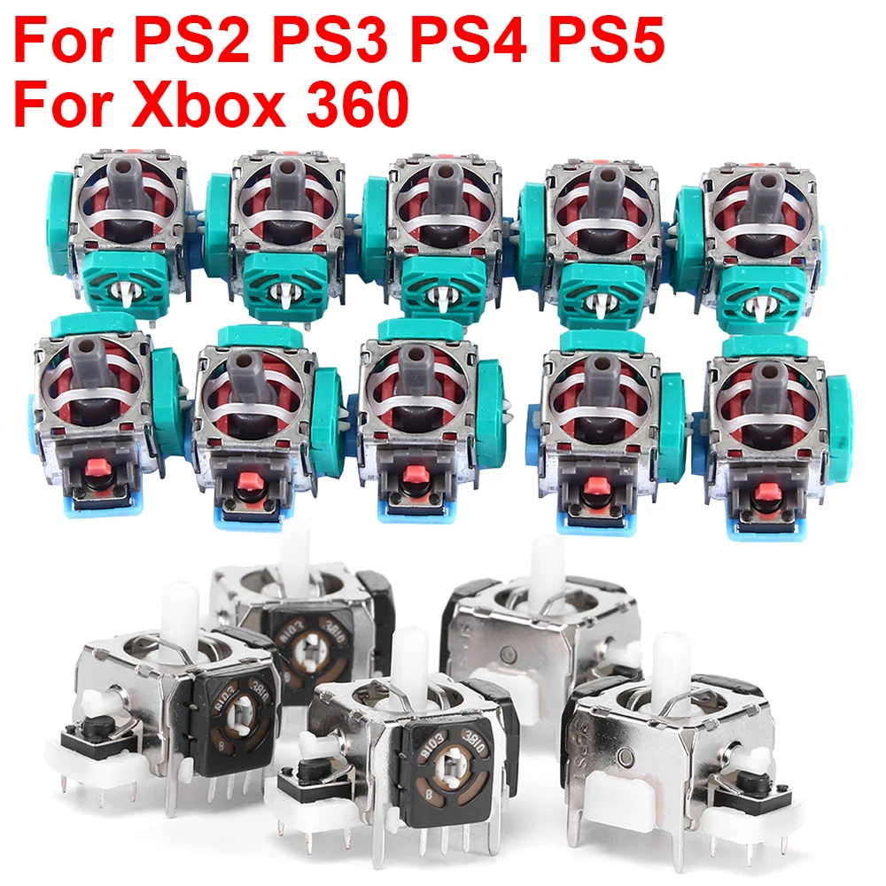 5/10pcs 3D Analog Joystick Modul Ersatzteile für ps2/ps3/ps4/ps5/xbox 360 Joystick Modul Gaming Controller Zubehör