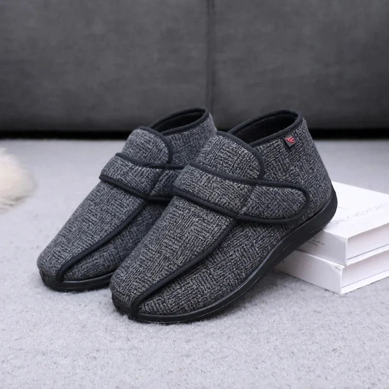 Neue Winter mode Thermo tuch Schuhe Diabetes Schuhe Fett breite hohe Spann füße tragen weiche und bequeme große Größe