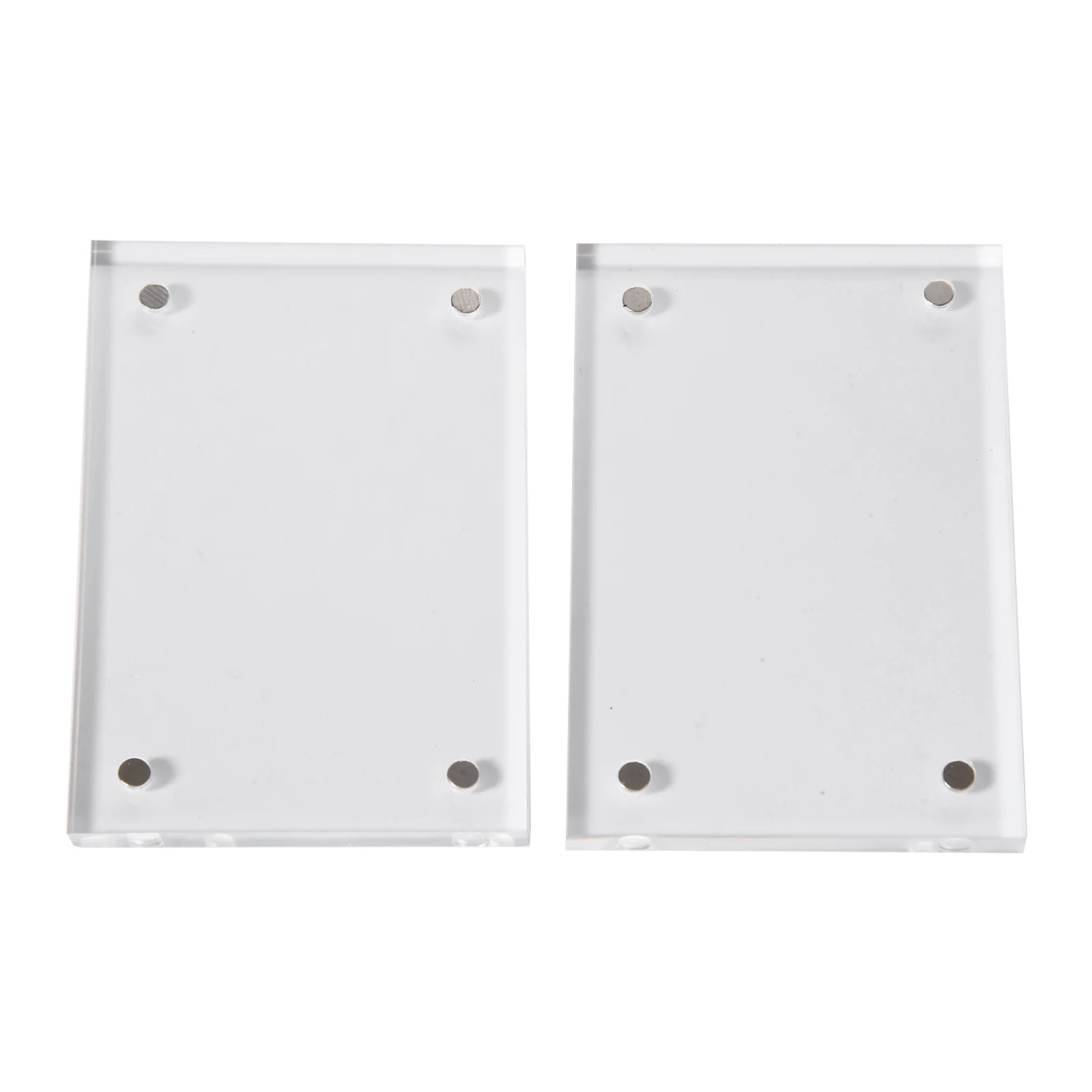 Hause Dekoration Transparent Acryl Bilderrahmen Magnetische Foto Rahmen Poster Display Rack Karte Halter Stehen Desktop Tisch Image