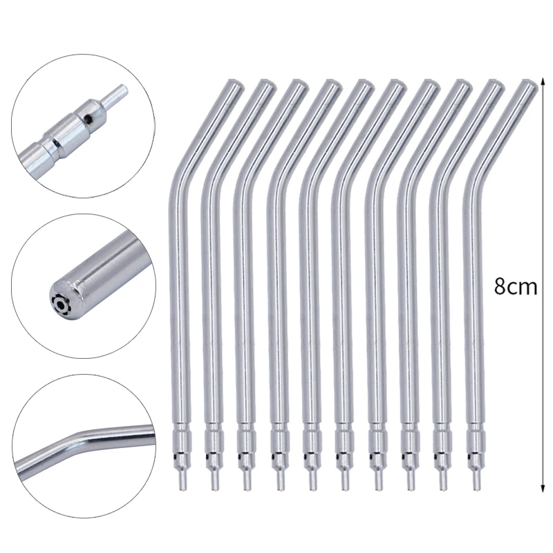 10 stücke Zahns pritz düsen Kit Luft Wassers pray Dreifach spritze Zahnmedizin 3-Wege-Düsen Zahnweiß-Pflege-Tool Image